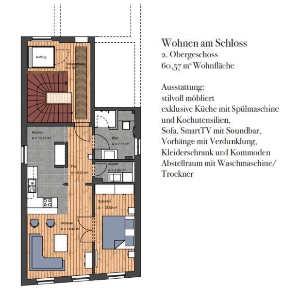 Wohnen Am Schlossplatz 올덴부르크 객실 사진